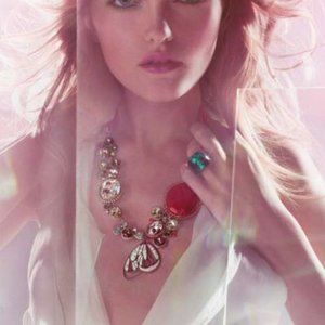 Swarovski Ribbon.Statement necklace